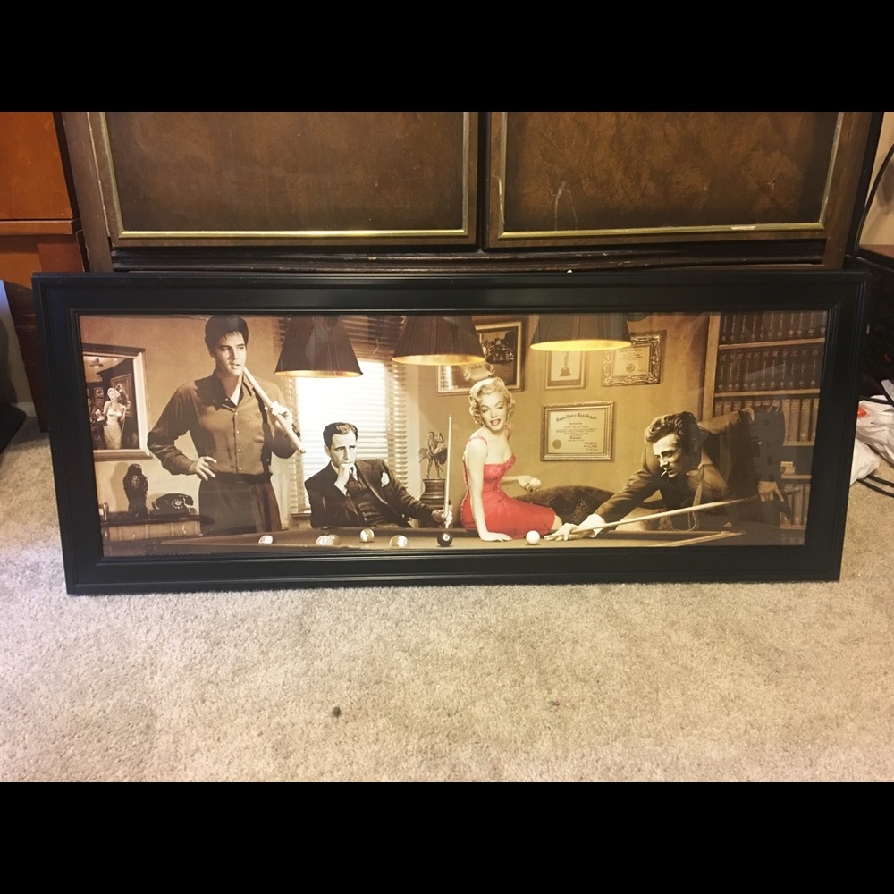 Elvis, Monroe, James Dean, and Sinatra picture